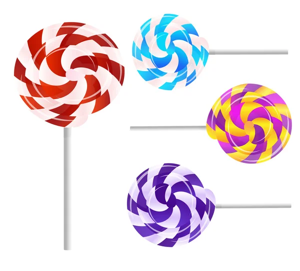 Ensemble vectoriel avec différents bonbons — Image vectorielle