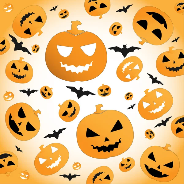Halloween pumpkin background — Stock Vector