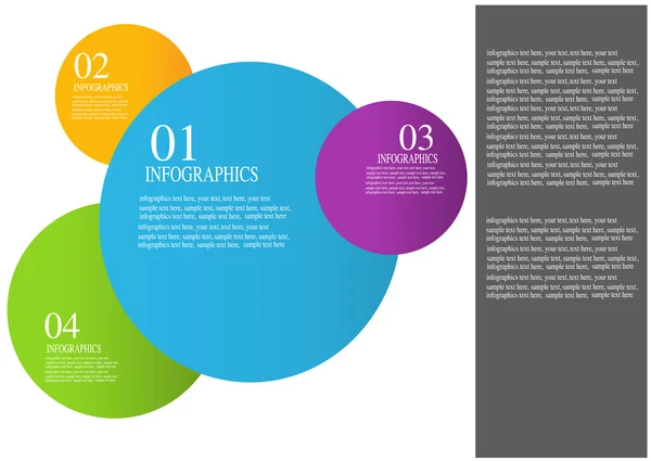 Modèle de conception moderne peut être utilisé pour l'infographie — Image vectorielle