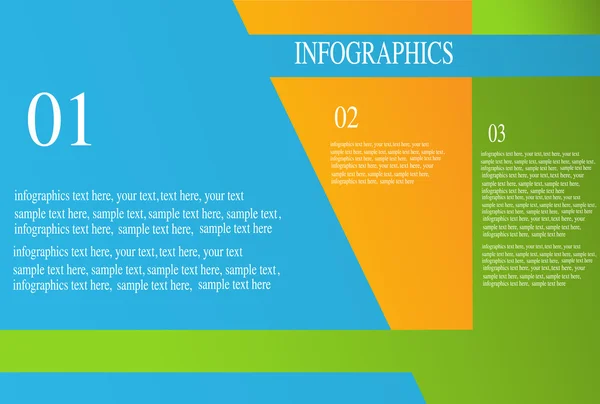 Moderne Designvorlage kann für Infografiken verwendet werden — Stockvektor