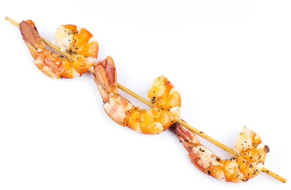 Cooked unshelled tiger shrimps — Stock Photo, Image