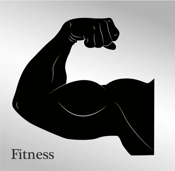 Cartoon biceps (man's armspieren) — Stockvector