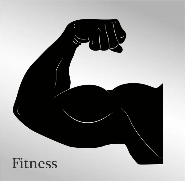 Cartoon biceps (muscles des bras de l'homme ) — Image vectorielle