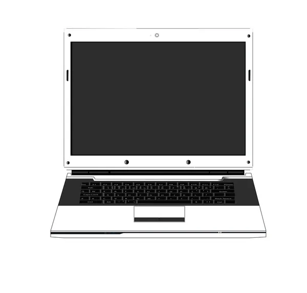 Schone scherm van de laptop — Stockvector