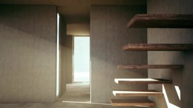 Luxury house with pool and area. 3-D render.