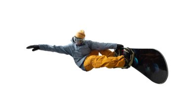 Snowboardçu beyazda izole edildi