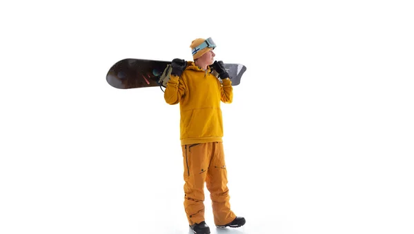 Snowboarder Isolated White — Stock Photo, Image
