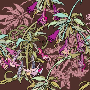 Çiçeklerle kusursuz desen