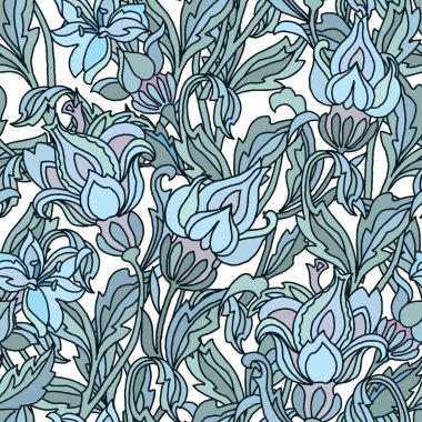 çiçek süsleme ile seamless modeli şıklığı