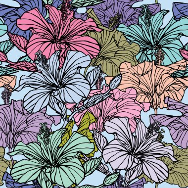 Elegance seamless modeli çiçekli