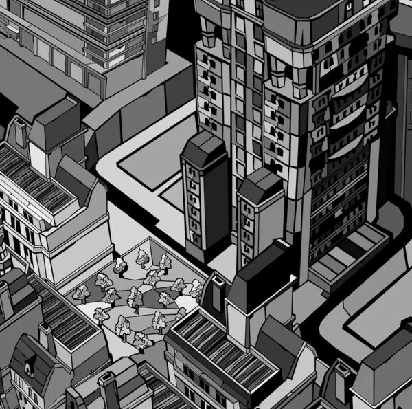 Ville urbaine. — Image vectorielle