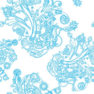 Elegance seamless modeli çiçekler