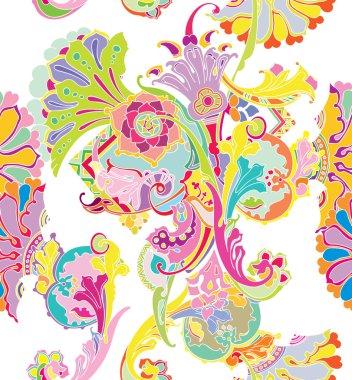 Elegance seamless modeli çiçekler