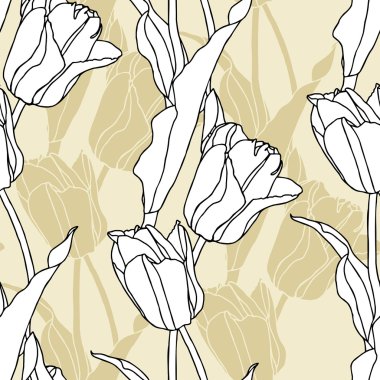 Elegance seamless modeli çiçekli