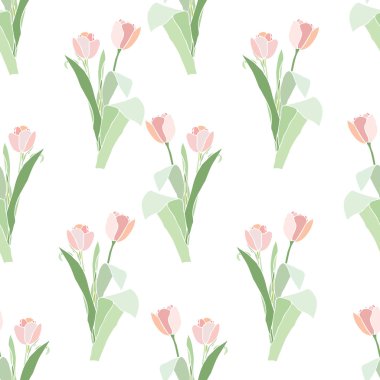 çiçek Lale ile seamless modeli şıklığı