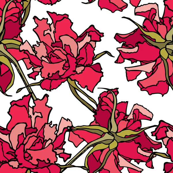 Элегантность Бесшовный узор с цветами — стоковый вектор