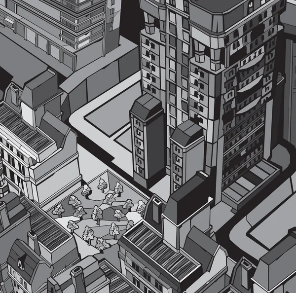 Ville urbaine — Image vectorielle