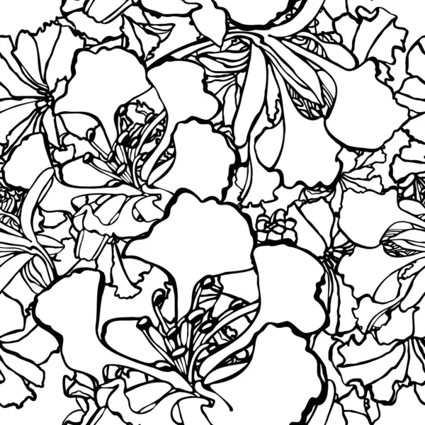 Patrón de flor inconsútil — Archivo Imágenes Vectoriales