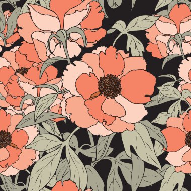 vintage tarzı çiçek şekil