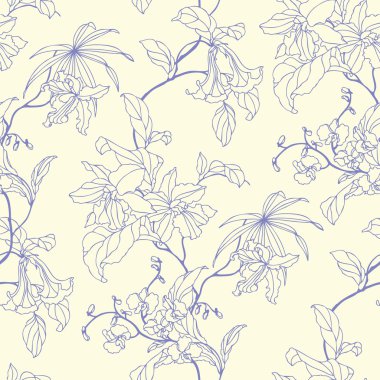 vintage tarzı çiçek şekil