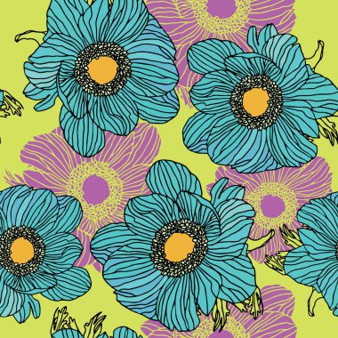 vintage tarzı çiçek şekil