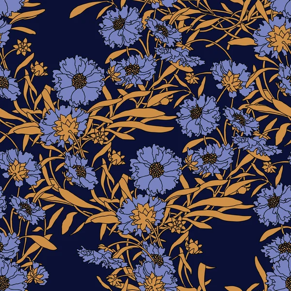 Floral vectorillustratie in vintage stijl — Stockvector