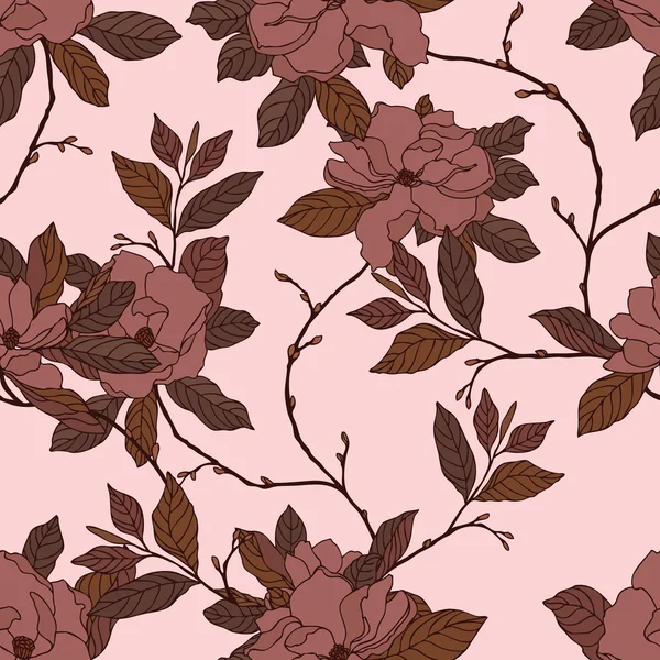 Illustration florale dans un style vintage — Image vectorielle