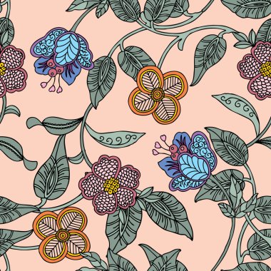 Elegance seamless modeli çiçekli,