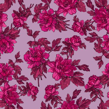 Elegance seamless modeli çiçekli,