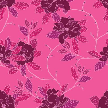 çiçekler karanfil ile seamless modeli şıklığı,