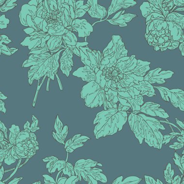 Elegance seamless modeli çiçekli,