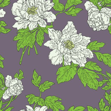 Elegance seamless modeli çiçekli,