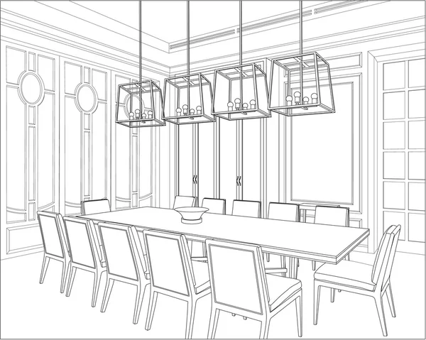 Perspektif Oda Cizimi Vektorler Ve Grafikleri Depositphotos