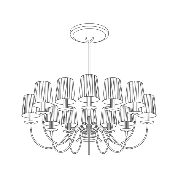 Lustre de luxe — Image vectorielle