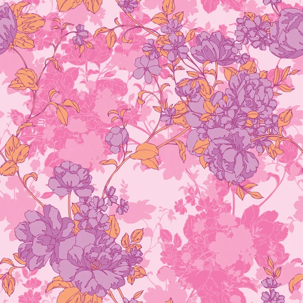 Pattern with flowers — Stock Vector