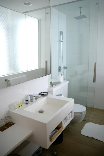 banyo kat mülkiyeti veya daire veya otel yatak odasında