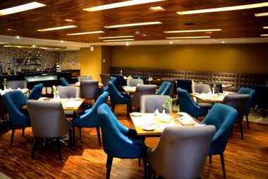 Masa resmi yemek ortamda yüksek sınıf Restoran