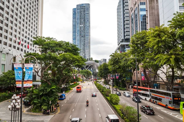 Näkymä Scotts Road Lähellä Orchard Road Ostosalueella Singaporen Keskustassa — kuvapankkivalokuva
