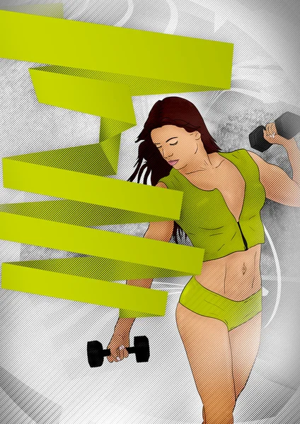 Fitness poster — Stok fotoğraf