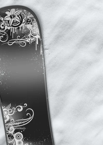 Snowboard a hóban — Stock Fotó
