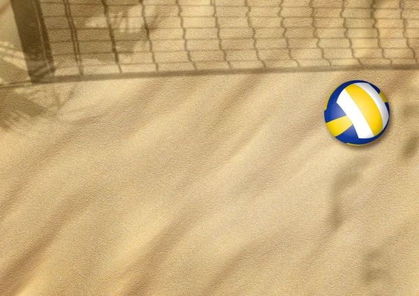 Beachvolleyball auf Sand — Stockfoto