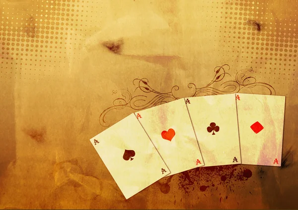 Grunge poker — Stock Photo, Image