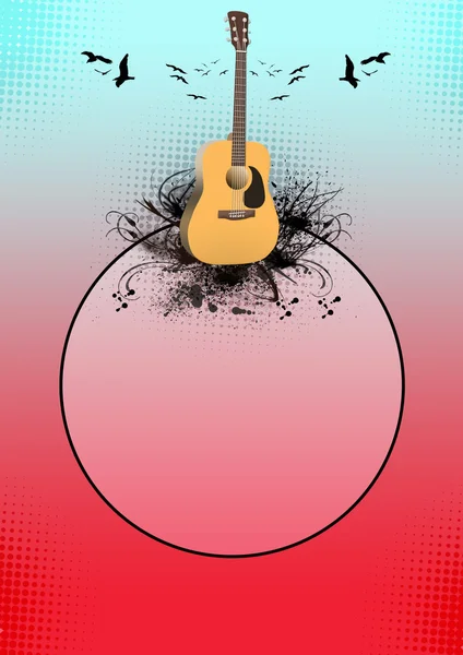 Guitar concert background — Stock Photo, Image