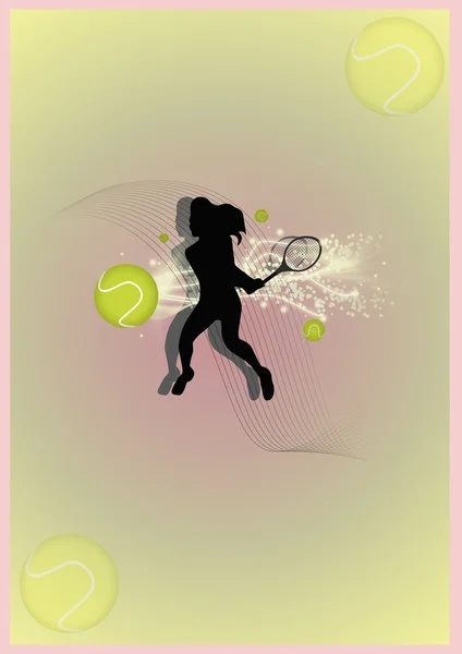 Tennis poster background — Stock Photo, Image