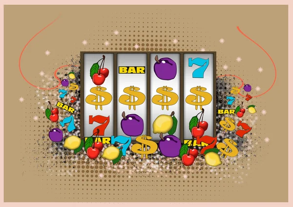 Slot machine background — Stock Photo, Image