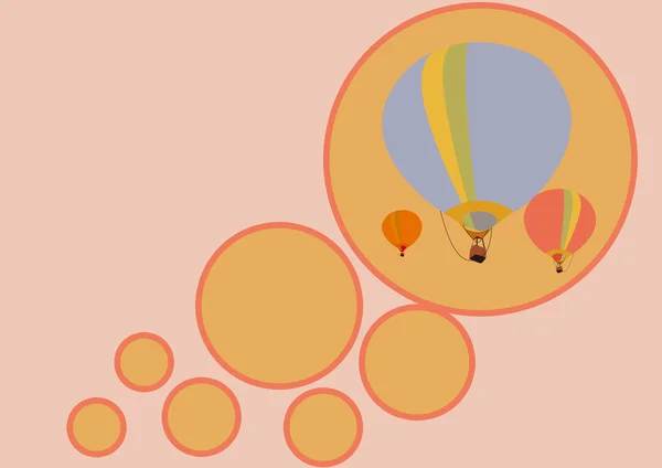 Heißluftballon Hintergrund — Stockfoto