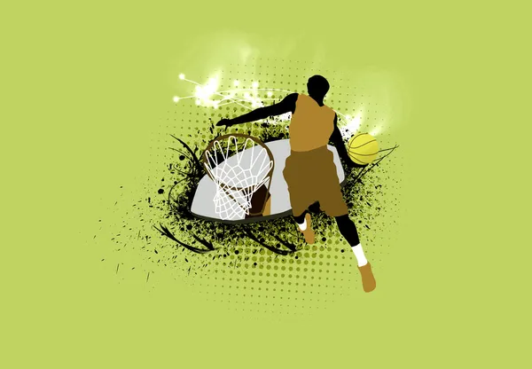 Basketball jump background — Stock Photo, Image