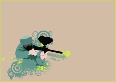 Paintball background clipart