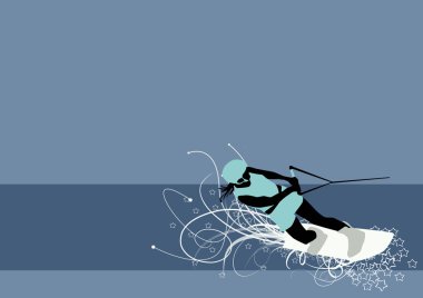 Wakeboarder arka plan