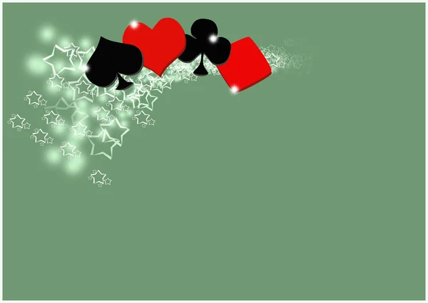 Poker und Casino Hintergrund — Stockfoto